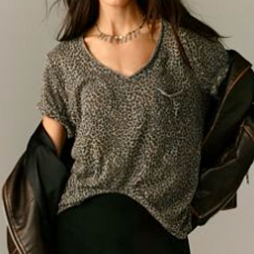 T.La Leopard Print Short Sleeve Tee